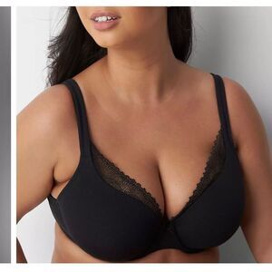 NWOT Cacique Cotton Lightly Lined T-Shirt Bra Size 38DD